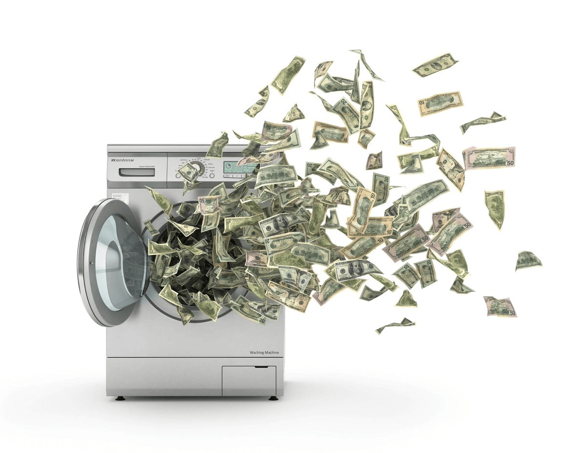 Geld in der Waschmaschine